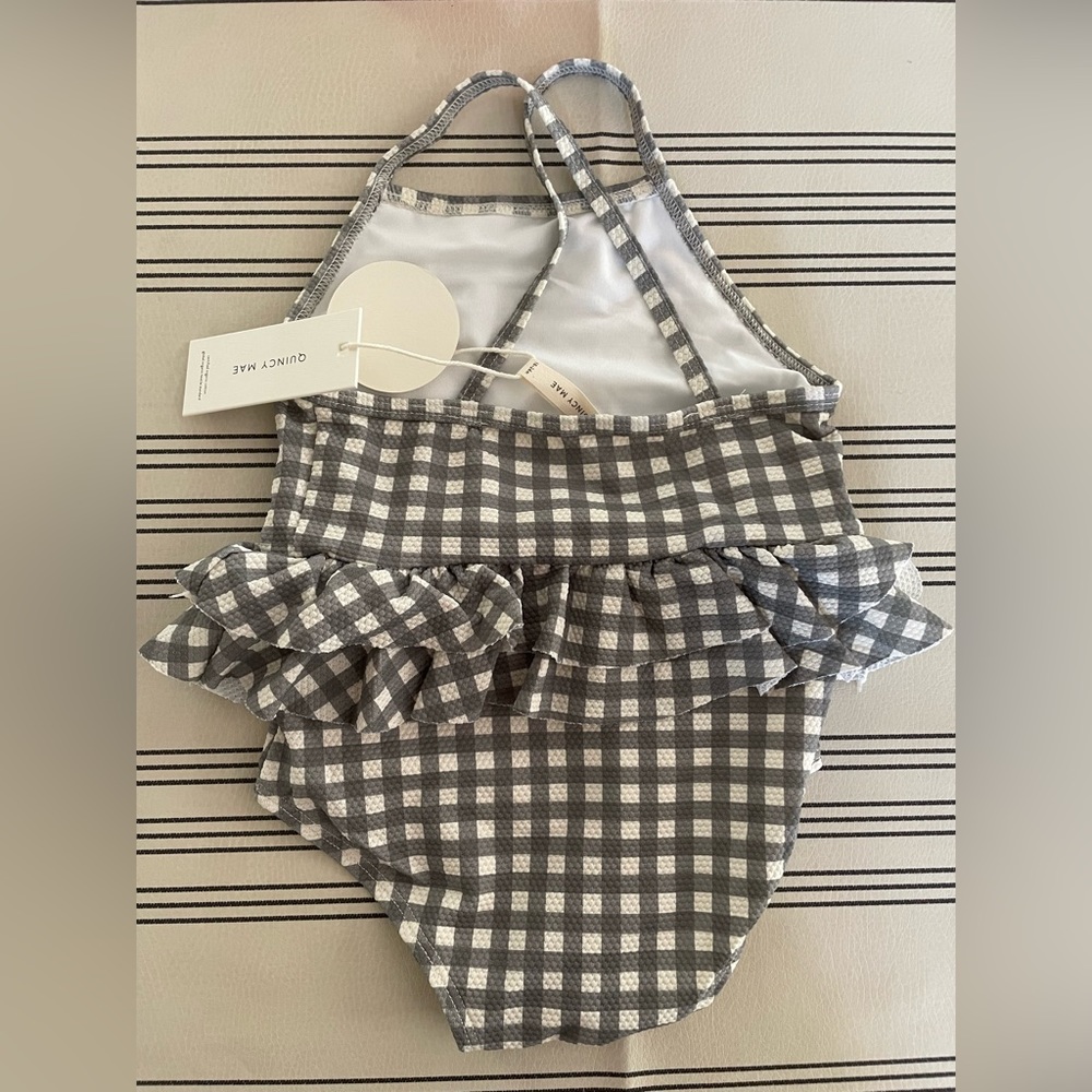 Quincy mae muted green swimsuit